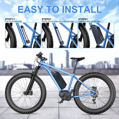 Batteria al litio per bicicletta elettrica 48V 52V elettrico