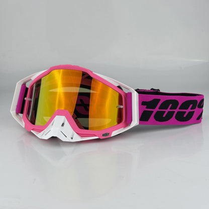 Occhiali da Moto Sportivi per Esterni Unisex in Plastica Leggeri