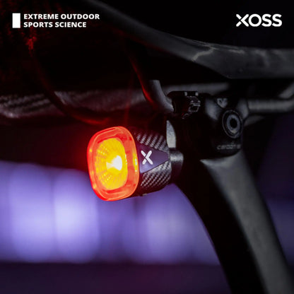 Luce posteriore intelligente per bicicletta in ABS per ciclismo