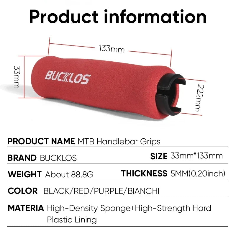 Manopole per bici in Alluminio e Silica Gel per Mountain Bike