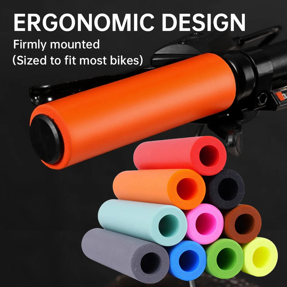 Manopole per bicicletta in Silicone per MTB in alluminio lega 1 pezzo