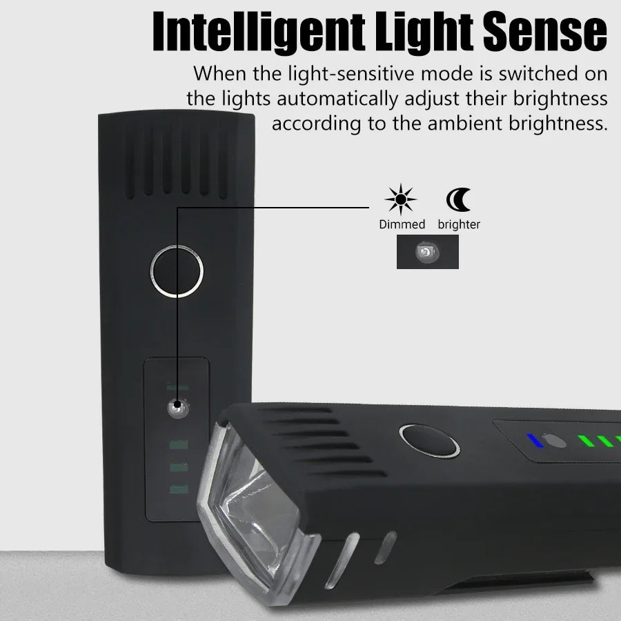 Luce anteriore per bicicletta LED USB ricaricabile Fari per bici