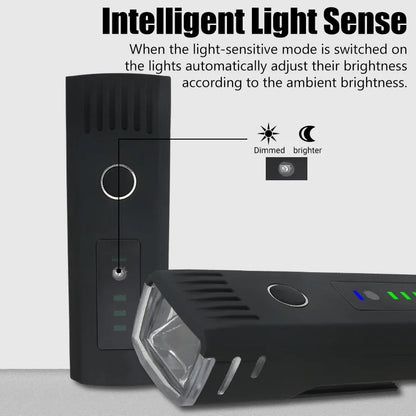 Luce anteriore per bicicletta LED USB ricaricabile Fari per bici