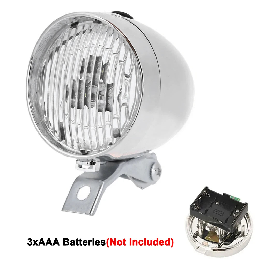 Luce anteriore per bicicletta 3 LED Faro per bici MTB Design retrò