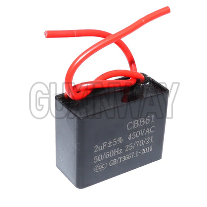 Condensatore CBB61 450V per Ventilatore Ventola Motore Avviamento 1-10uF