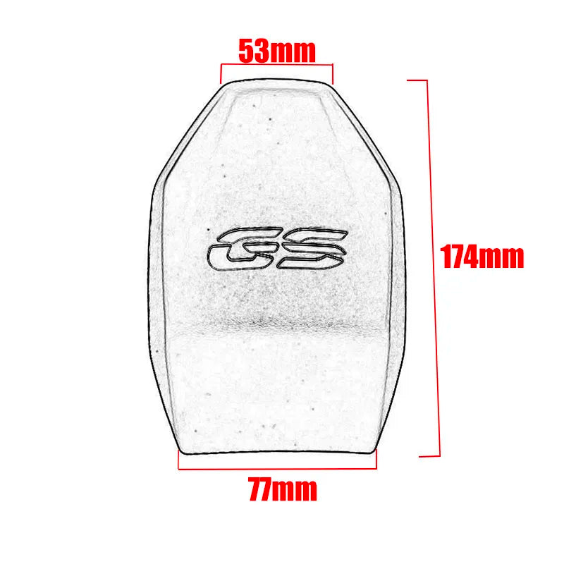 Copertura Protezione Serbatoio Carburante in Gomma e Plastica ABS per Moto