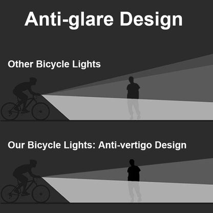 Luce per bicicletta anteriore in alluminio e ABS per ciclismo
