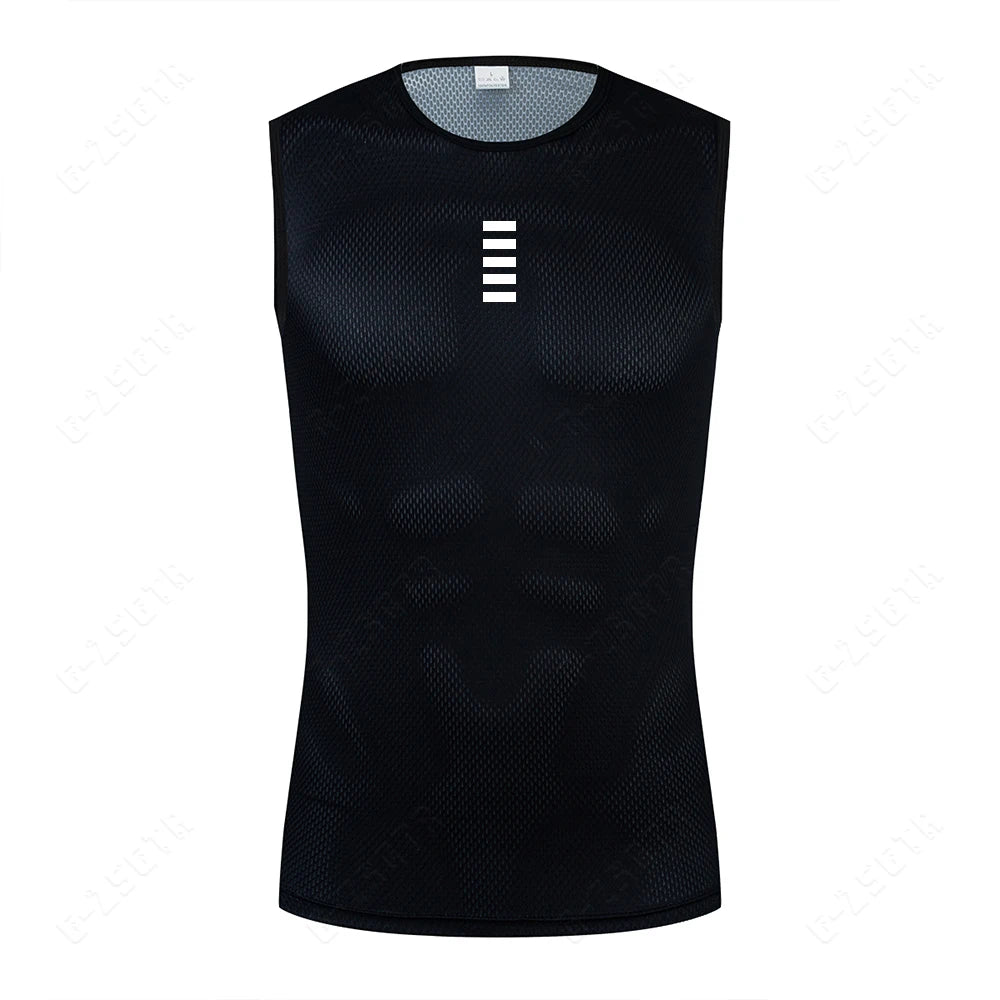 Maglia da ciclismo in poliestere uomo anti-sudore inverno