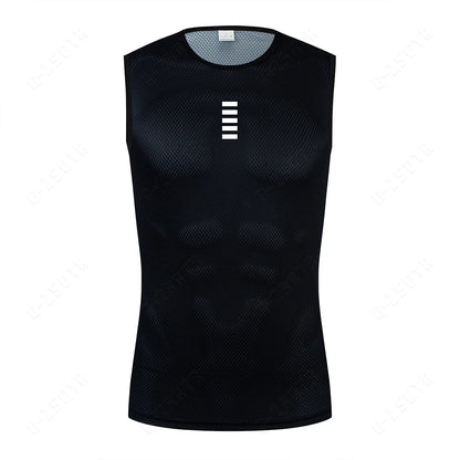 Maglia da ciclismo in poliestere uomo anti-sudore inverno