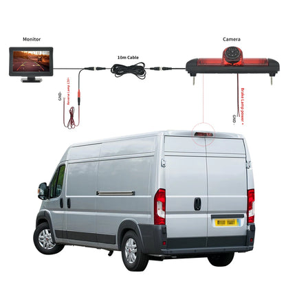 Telecamera posteriore CCD HD per FIAT Ducato CITROEN Jumper PEUGEOT Boxer 2006-2