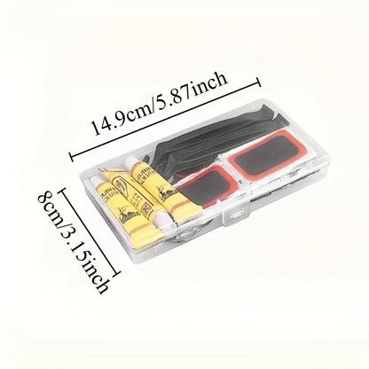 Kit di Riparazione Pneumatici Bicicletta Ciclismo 55 Pz Completo Set