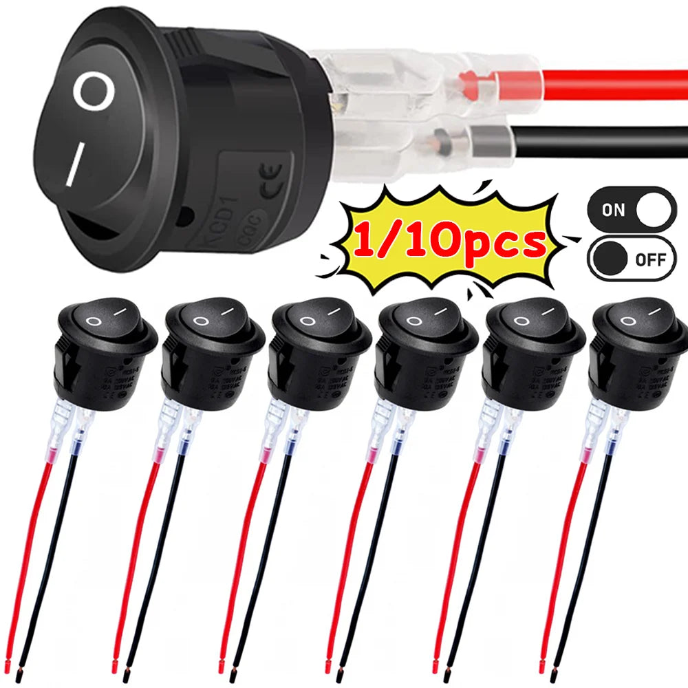 Interruttore Joystick SPST 2 pin 12V per auto camper barca 4 pezzi