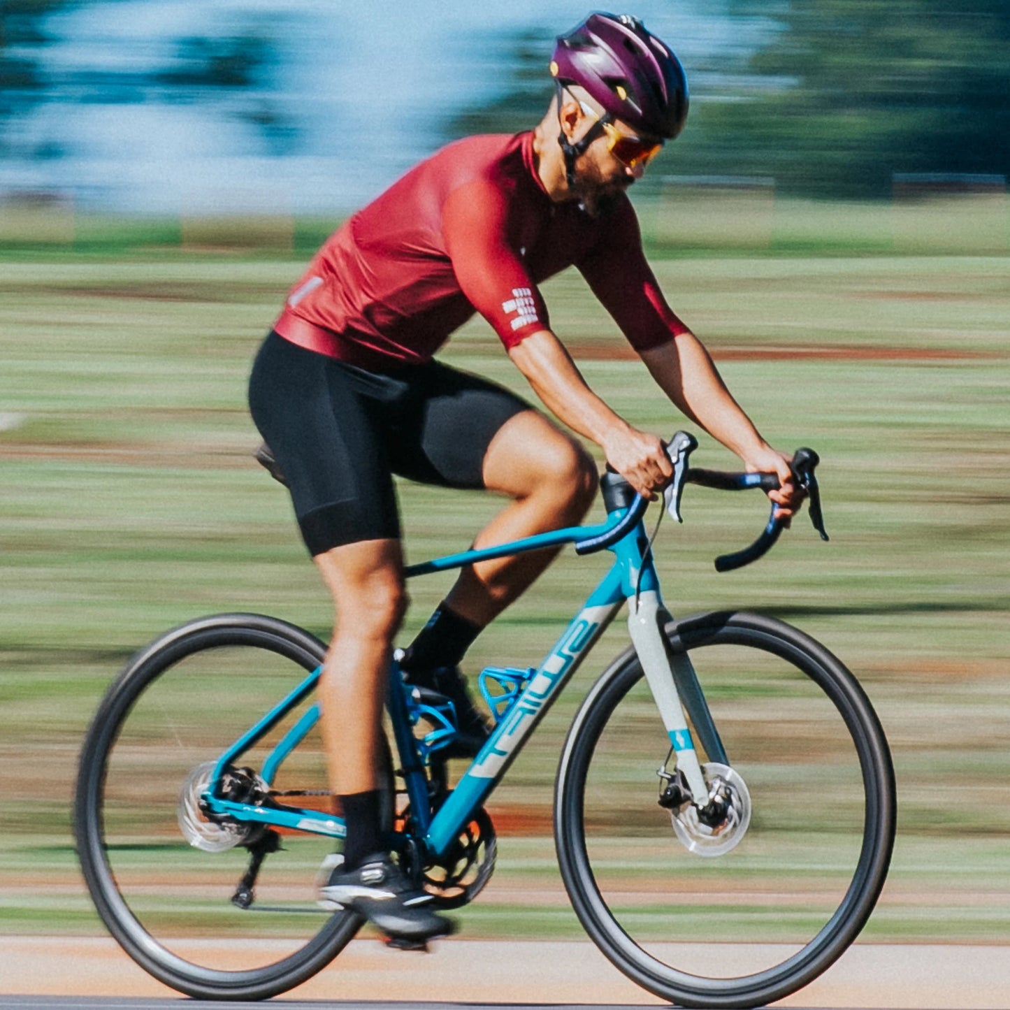 Maglia da ciclismo in poliestere per adulti unisex con tasche
