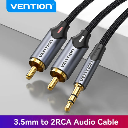 Cavo RCA da 3.5 mm a 2RCA in Rame per Amplificatore Audio