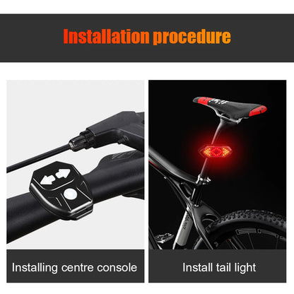 Fanale posteriore per bici in ABS per strada MTB 1 pezzo