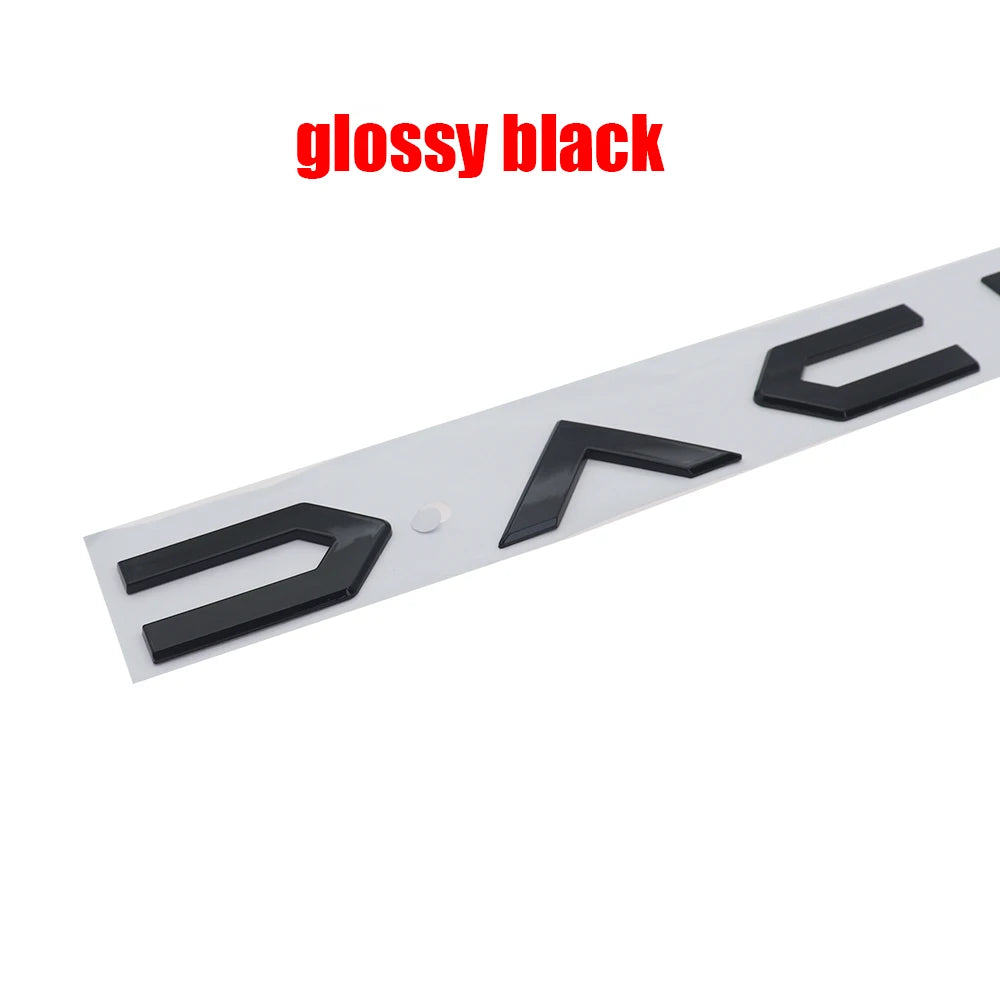 Emblema 3D in PVC per Auto Dacia, Adesivo in Plastica per Interni ed Esterni