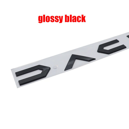 Emblema 3D in PVC per Auto Dacia, Adesivo in Plastica per Interni ed Esterni
