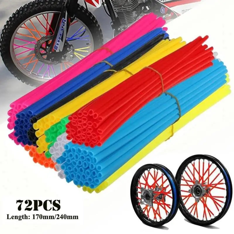 Coperture ruote moto in plastica ABS per motocross 72 pezzi