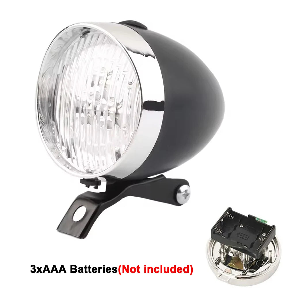 Luce anteriore per bicicletta 3 LED Faro per bici MTB Design retrò