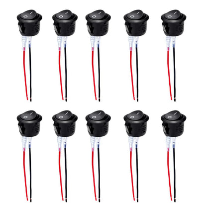 Interruttore Joystick SPST 2 pin 12V per auto camper barca 4 pezzi