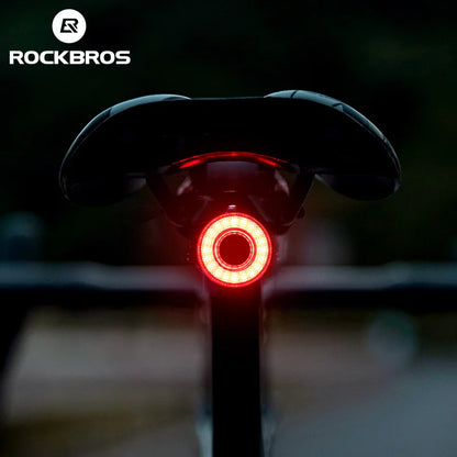 Luce posteriore per bici intelligente in alluminio per guida notturna 1 pezzo