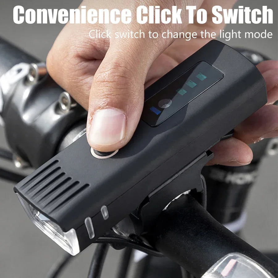 Luce anteriore per bicicletta LED USB ricaricabile Fari per bici