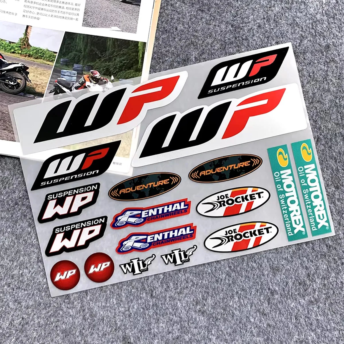 Decalcomanie impermeabili per Moto in PVC decorativi personalizzabili