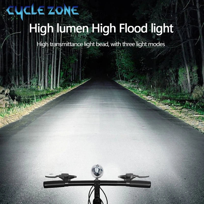 Luce anteriore per bicicletta 3 LED Faro per bici MTB Design retrò