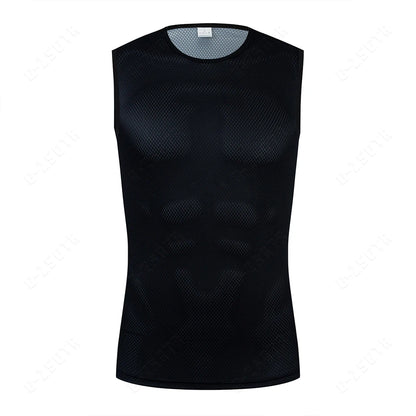 Maglia da ciclismo in poliestere uomo anti-sudore inverno