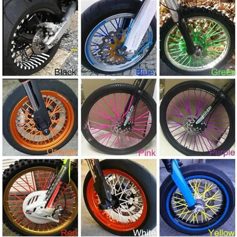 Coperture ruote moto in plastica ABS per motocross 72 pezzi