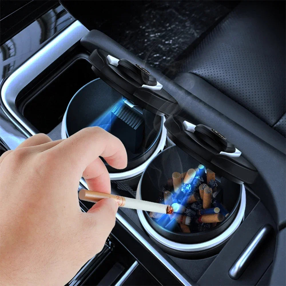 Posacenere Auto Portatile LED Luce Sigaretta 1 Pezzo