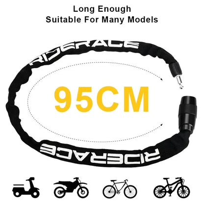 Lucchetto a catena per bicicletta in zinc alloy e ABS per mountain bike