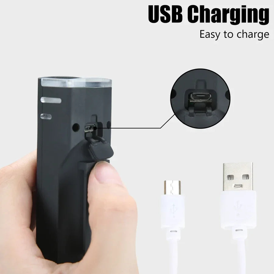 Luce anteriore per bicicletta LED USB ricaricabile Fari per bici
