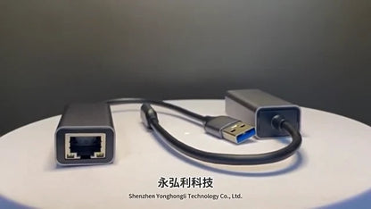 Adattatore Rete Ethernet Gigabit 1000Mbps USB Type-C o USB 3.0 a RJ45 in Alluminio Plug And Play per Connessione Internet Cablata Ultra Veloce