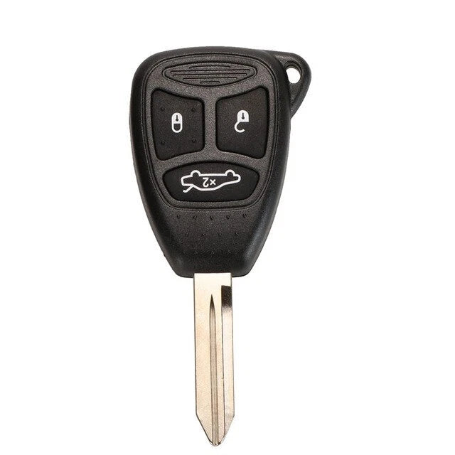 Guscio Chiave Telecomando 3 Tasti Compatibile con Jeep Chrysler Dodge - Scocca Ricambio Alta Qualità con Lama Vergine da Intagliare