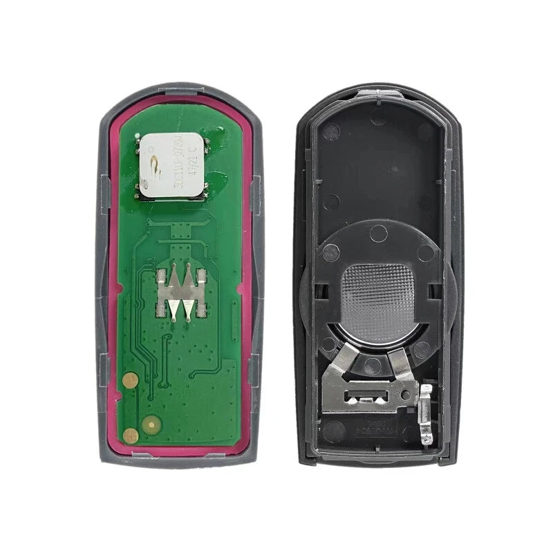 Chiave Elettronica Smart Key Compatibile Per Mazda 3 5 6 CX3 CX5 - Telecomando 3 Tasti Con Transponder PCF7953P E Lama Vergine
