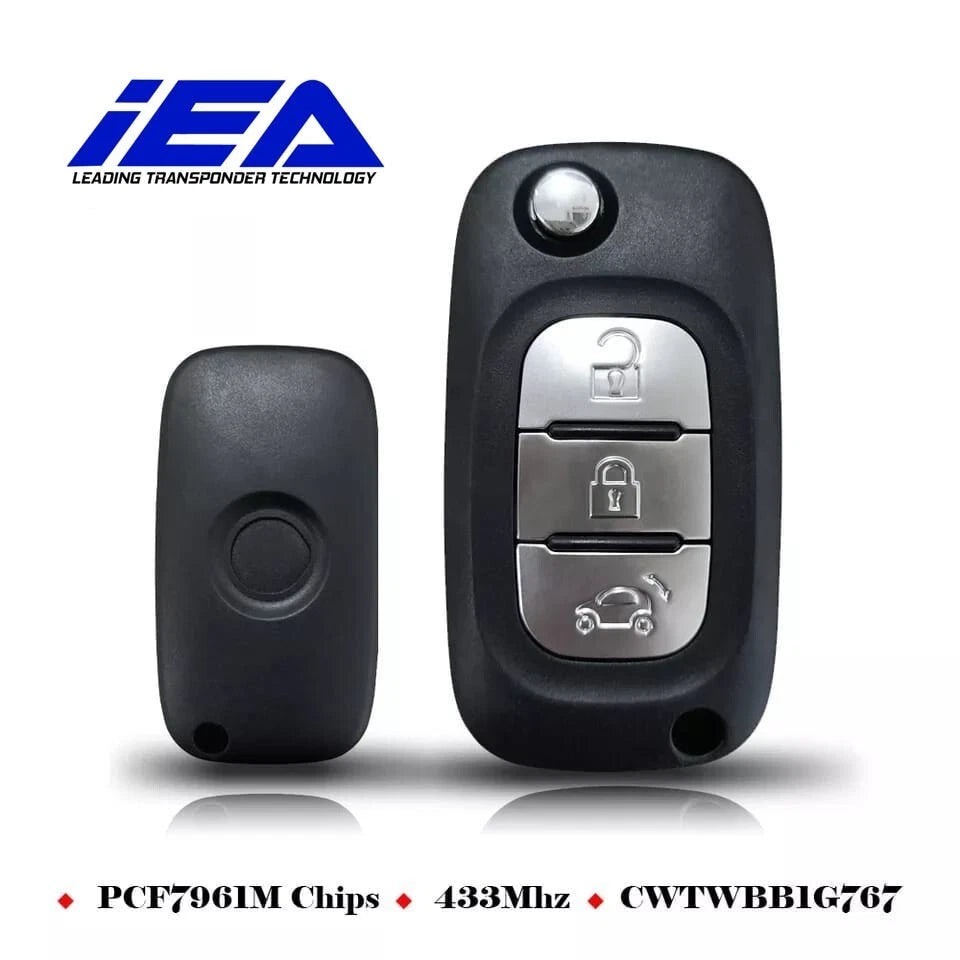 Telecomando Originale IEA 3 Tasti Per Smart 453 Dal 2014 Chiave Completa Con Chip PCF7961M Elettronica Inclusa