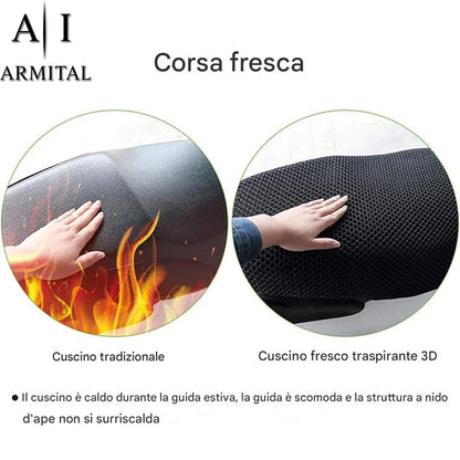 Coprisella Moto Universale 3D Mesh Traspirante Anti-UV e Antiscivolo Scooter