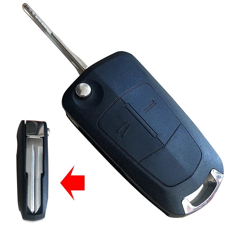 Guscio Chiave Compatibile Opel Antara Ampera Epica - Scocca Telecomando 2 Tasti Con Lama Vergine Ricambio Alta Qualità