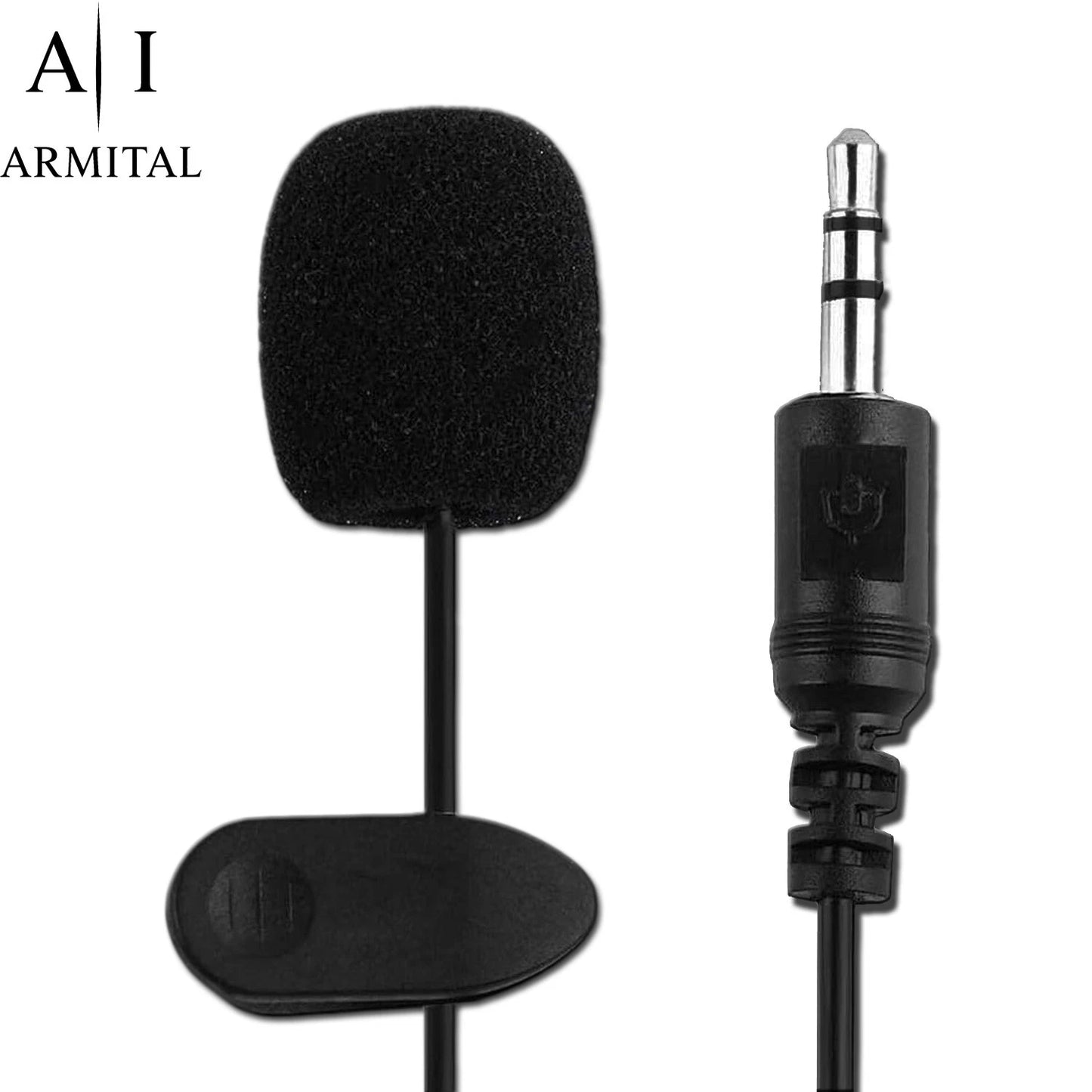 Microfono Lavalier Professionale 3.5mm Omnidirezionale con Riduzione Rumore