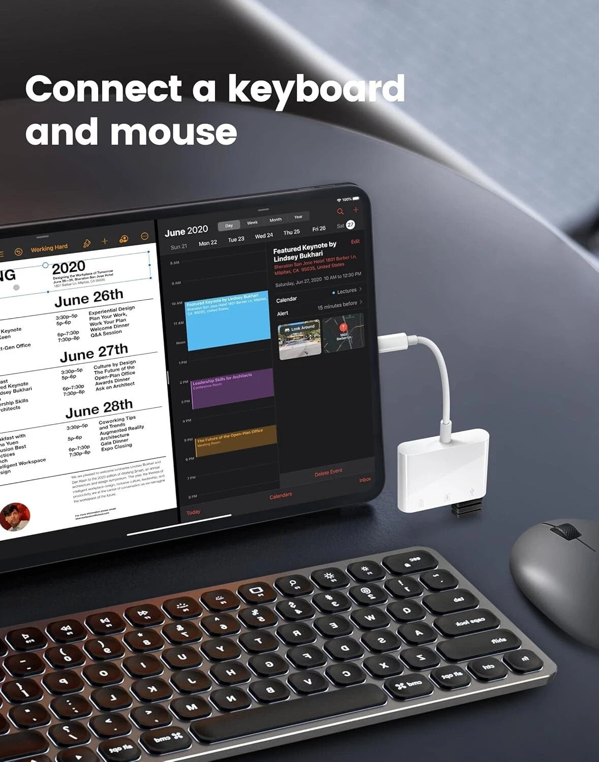 Adattatore USB-C OTG Lettore Schede SD Micro SD per iPhone 16 iPad e MacBook
