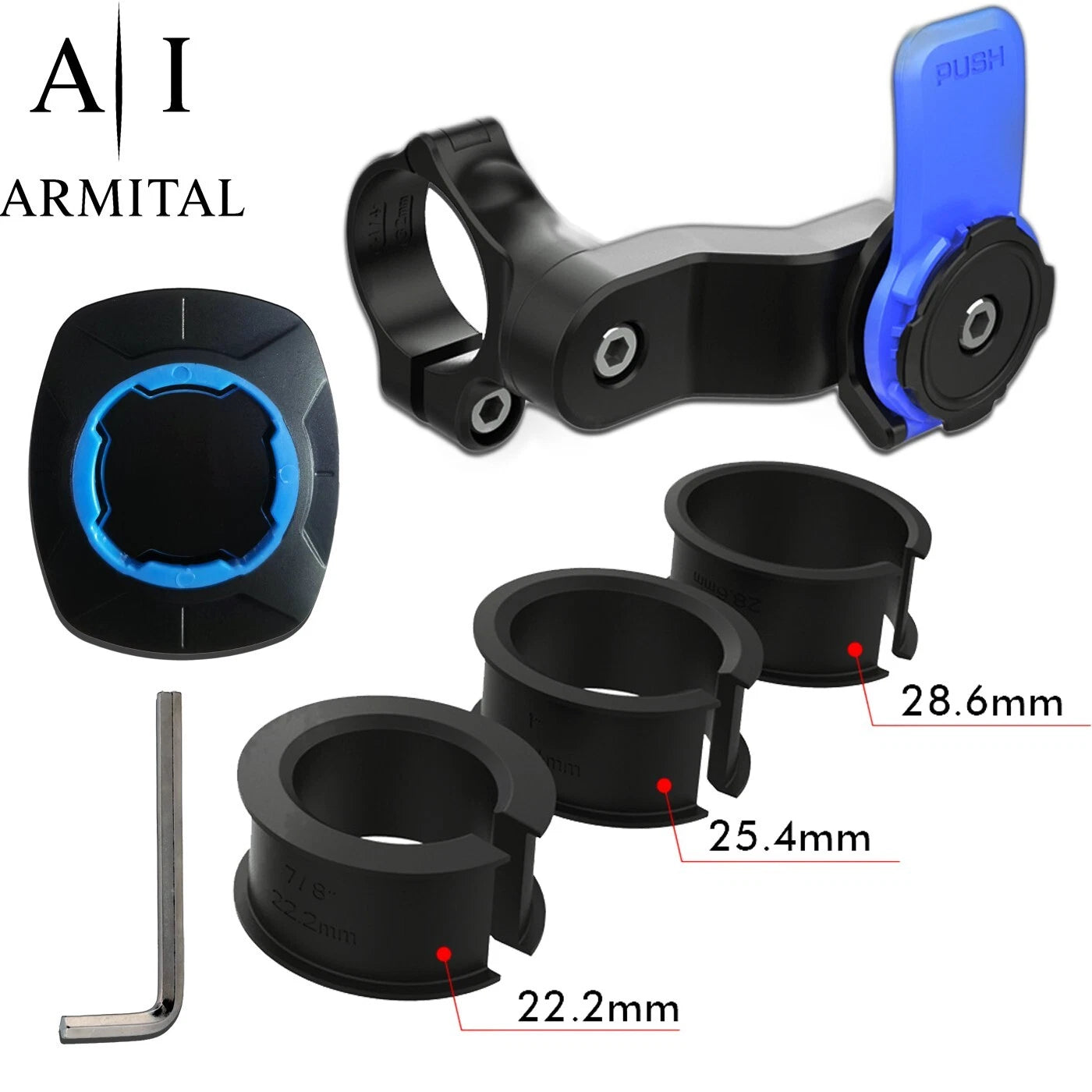 Supporto Smartphone Universale Per Bici E Moto Con Rotazione 360 Gradi E Attacco Adesivo 3M Professionale