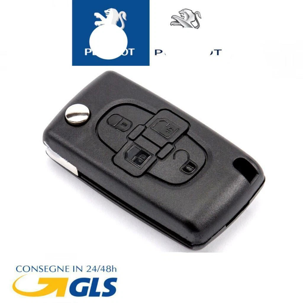 Guscio Cover Scocca Ricambio Per Telecomando Chiave Lancia 3 Tasti Con Lama A Scatto In ABS Alta Qualità