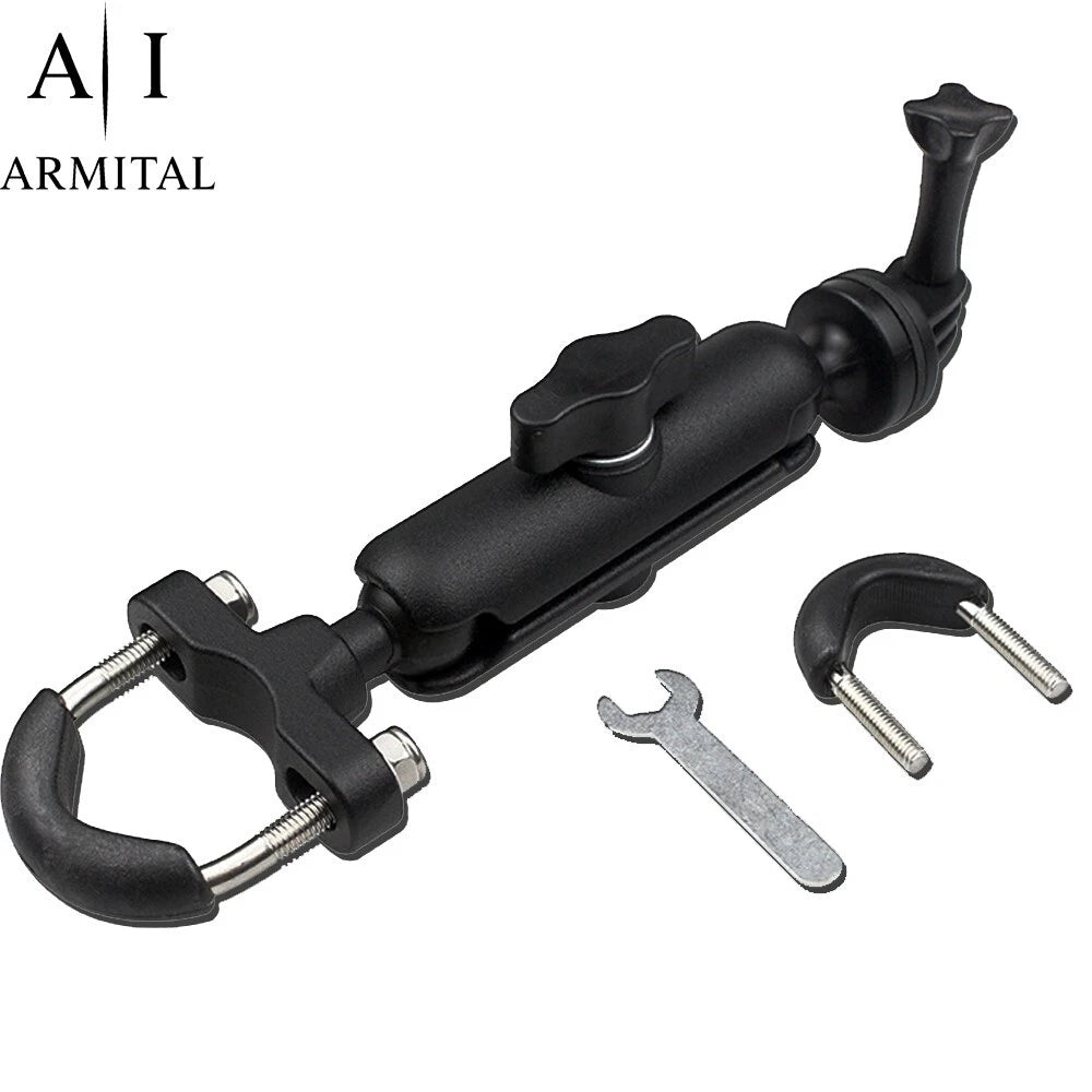 Supporto Manubrio 360 Gradi in Alluminio per Action Cam GoPro e Moto 1/4