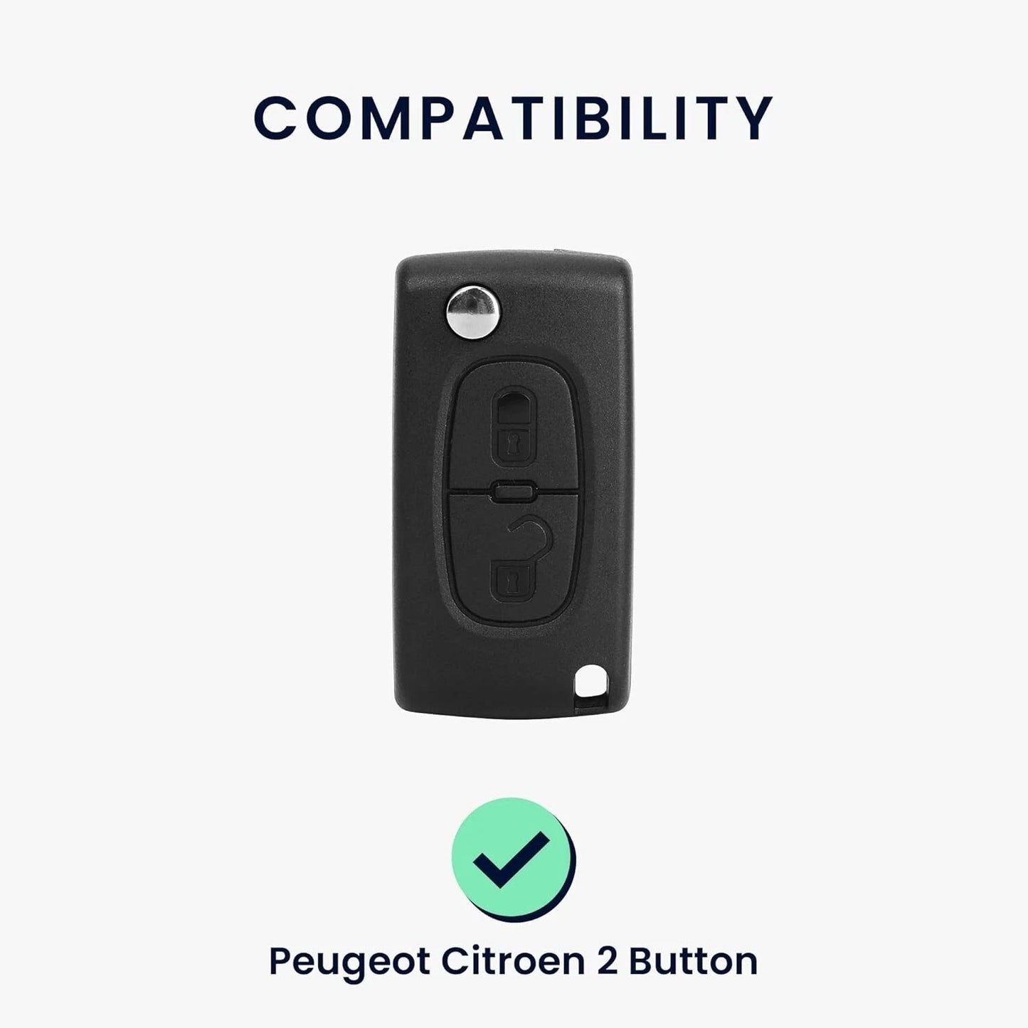 Guscio Protettivo In Silicone TPU Per Telecomando Chiave Citroen C2 C3 C4 Picasso Jumper 2 Tasti - Cover Morbida Antiurto