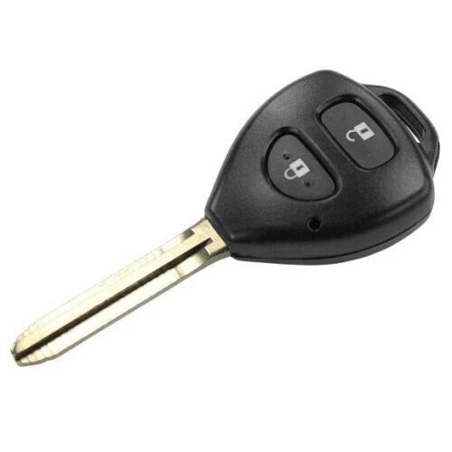 Guscio Chiave Auto Per Toyota Auris Avensis Corolla Yaris Rav4 - Scocca Ricambio 2 Tasti In ABS Con Lama Vergine