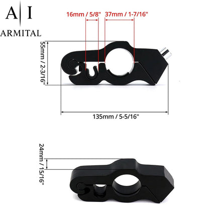 Blocco Antifurto per Manubrio Moto e Scooter in Alluminio CNC Universale Robusto e Portatile