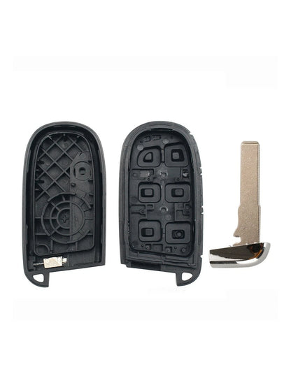 Guscio Cover Chiave Keyless Compatibile Con Fiat 500X Scocca Telecomando 3 Tasti Con Lama Vergine Nera