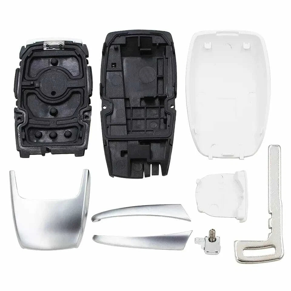 Guscio Telecomando Compatibile Con Mercedes Classe A C GLC Ricambio Chiave 3 Tasti Con Lama Bianca