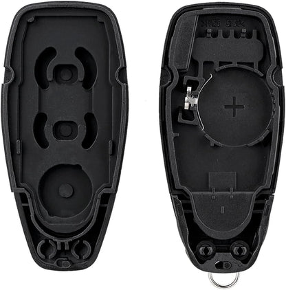 Guscio Telecomando 3 Tasti Compatibile Ford Focus Fiesta C-Max Kuga S-Max Ricambio Chiave Con Lama Vergine A Scatto